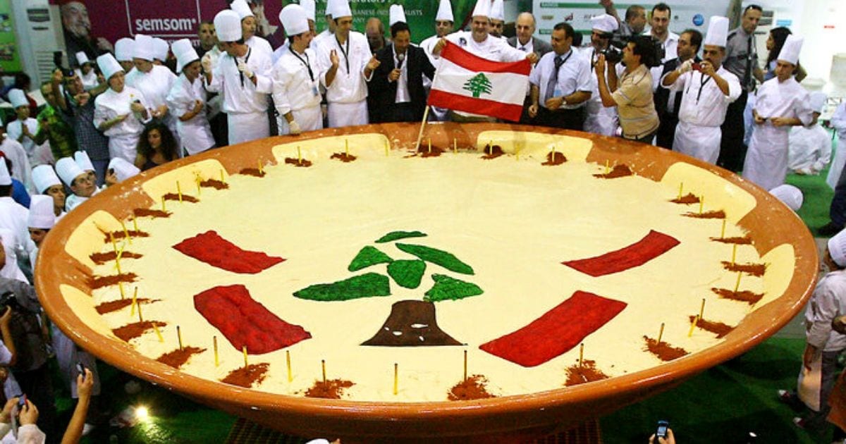 Lebanon Holds the Guinness World Record For The Biggest Hummus Bowl