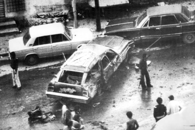 Assassination site of Ali Hassan Salameh Beirut