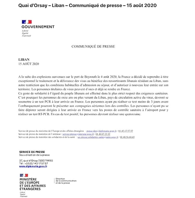 France Is Now Exceptionally Issuing Visas For Lebanese People 1