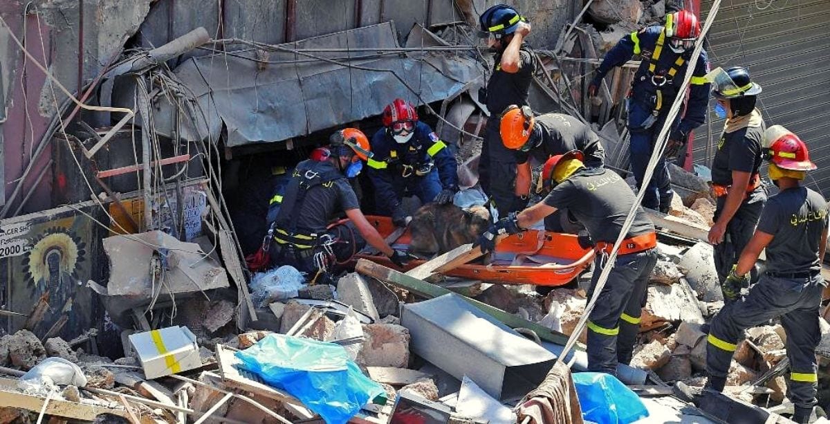 Lebanese Civil Defense Volunteers Are Sharing Helmets Due To Shortages