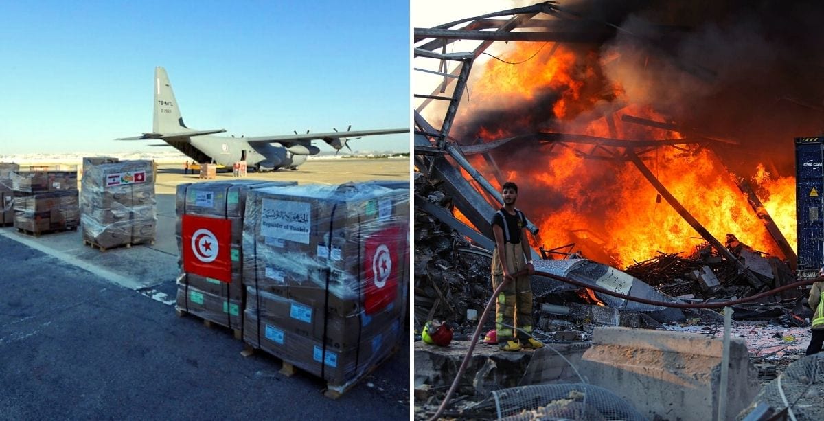 Tunisia And Algeria Sending 6 Planes Filled With Aid To Lebanon