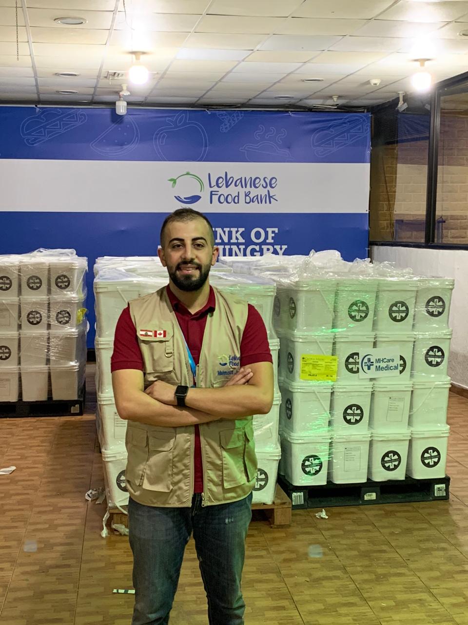 The Lebanese Food Bank has received 10 skids of foodstuffs