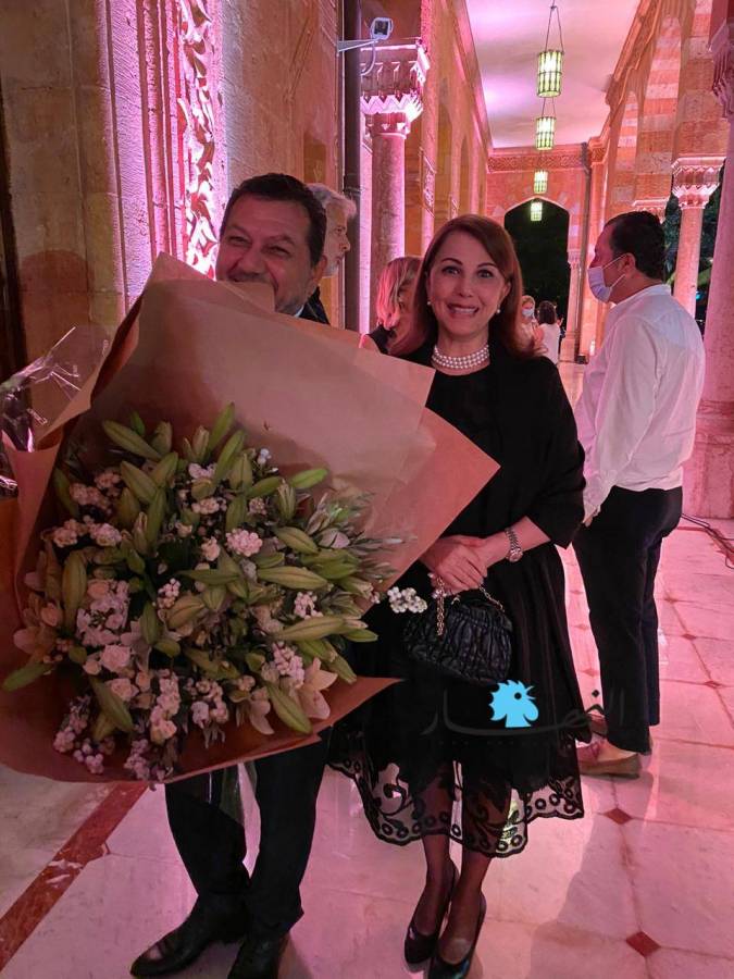 Majida El Roumi headed to meet French President Emmanuel Macron