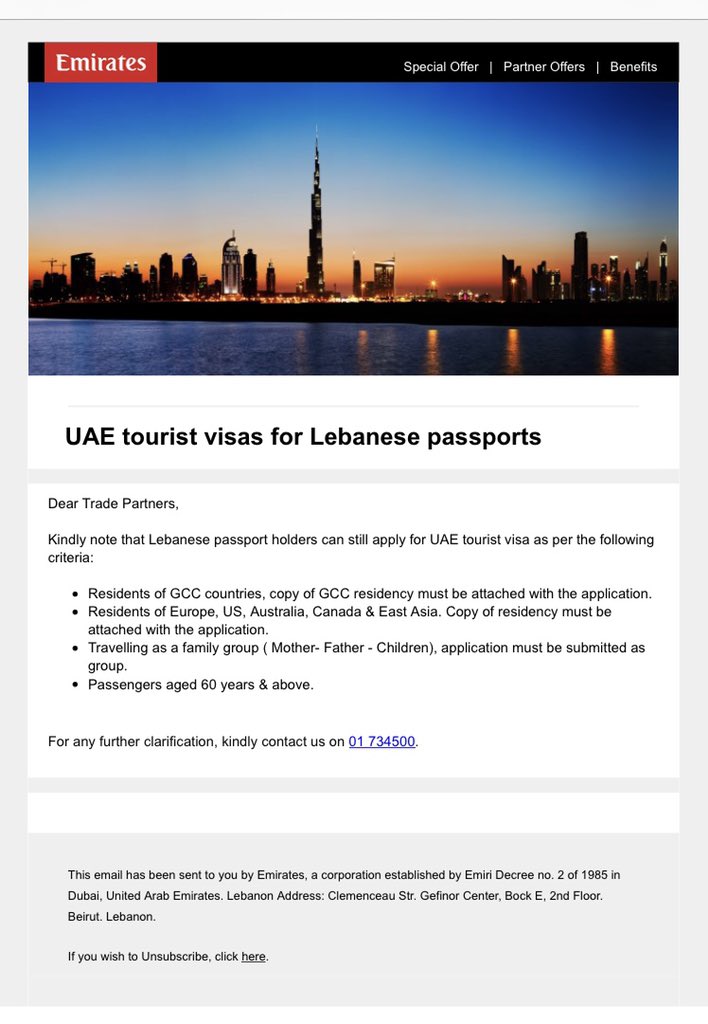 UAE Is Reportedly Suspending Visa Applications For Lebanese 2