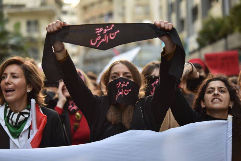 Women In Lebanon At Constant Risks From Unruled Sexual Harassers 1 A protest against sexual harassment in Lebanon.