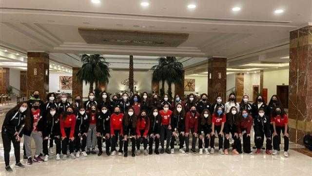 The women's national under-20 football team, in Egypt.