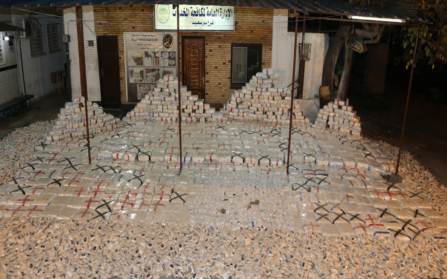 Enormous 'Made In Lebanon' Drug Shipment Caught In Egypt 2 The street value of the drugs was estimated to be nearly $39 million.
