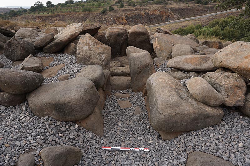 Remains of ancient megalithic structures in Menjez, Akkar.