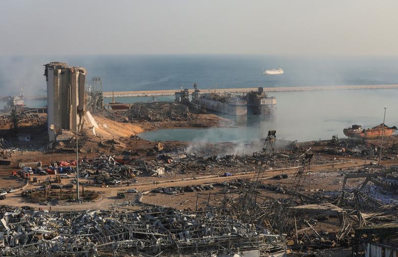 The aftermath of the August 4th Beirut explosion.