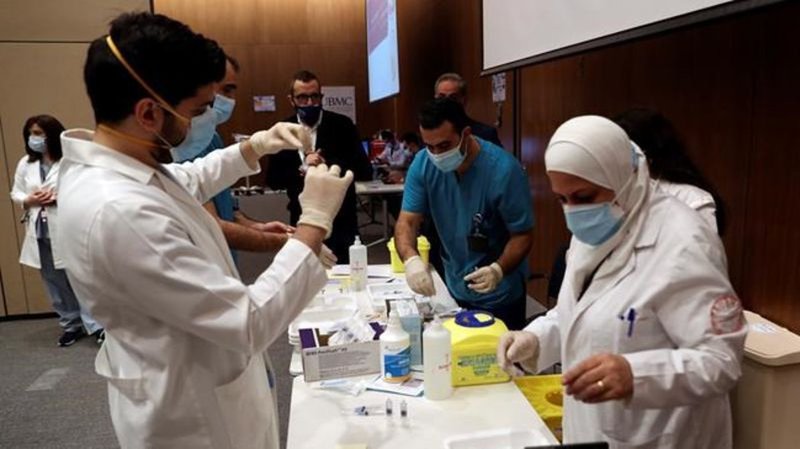 Lebanon Begins Vaccinating Health Workers & Elderly 2
