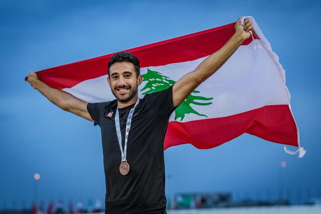 Lebanon's fastest man, Noureddine Hadid, holds the national records in 60-meter, 200-meter, and 400-meter indoor track and field. 