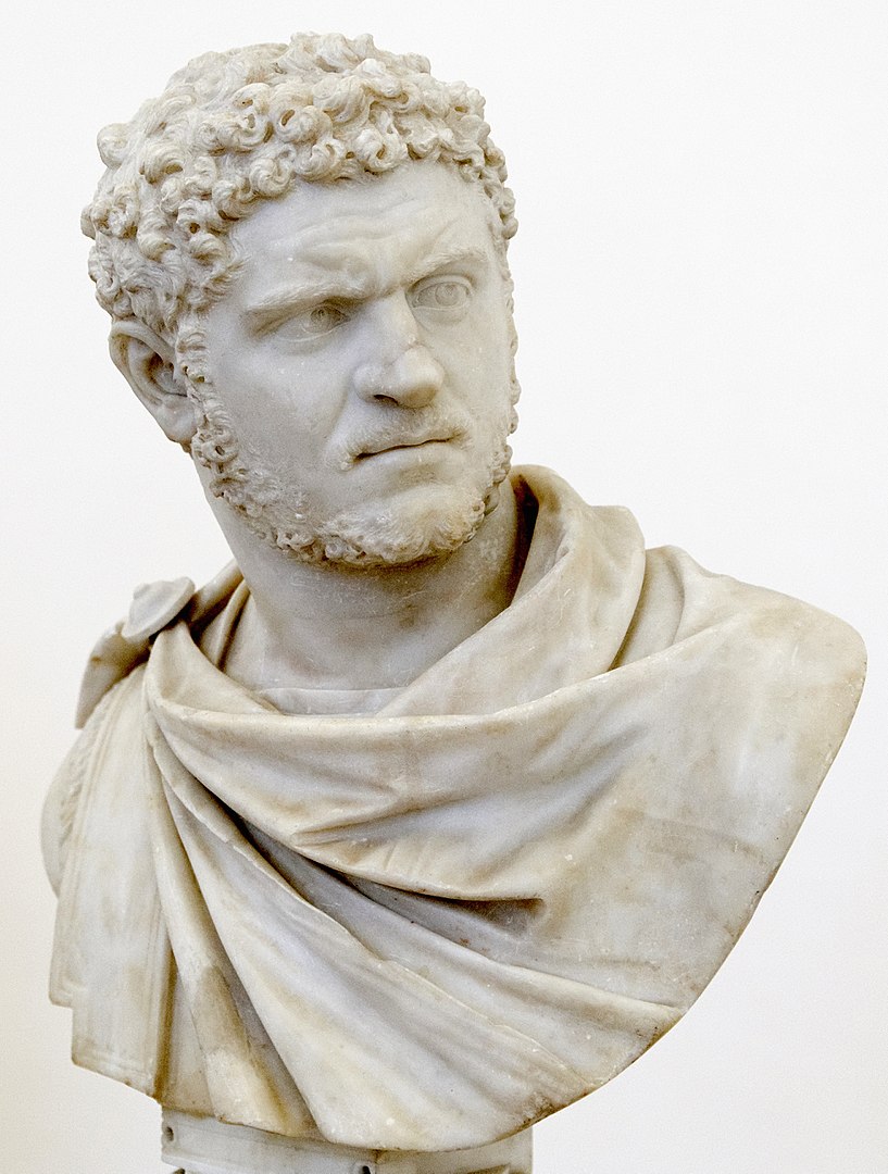 Formally known as Antoninus, Caracalla was Rome's co-emperor from 198 to 217. He co-ruled with his father, Septimius Severus, and continued to rule alongside his younger brother Geta after their father's death.