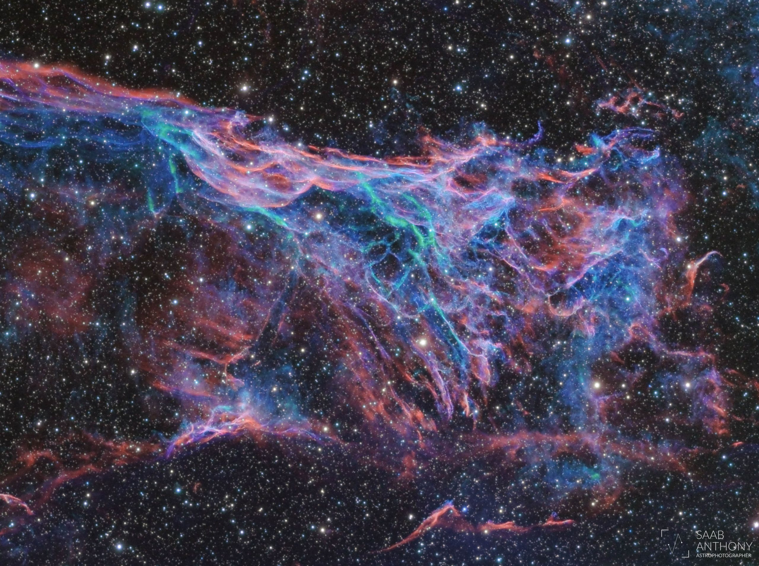 The Veil Nebula by Anthony Saab.
