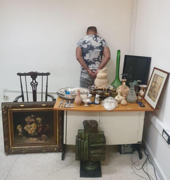 Lebanese security forces have arrested an individual who stole antiques worth about $100,000 in Lebanon.