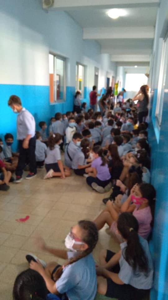 Heartbreaking Images Show Children Taking Cover In Schools In Beirut 1