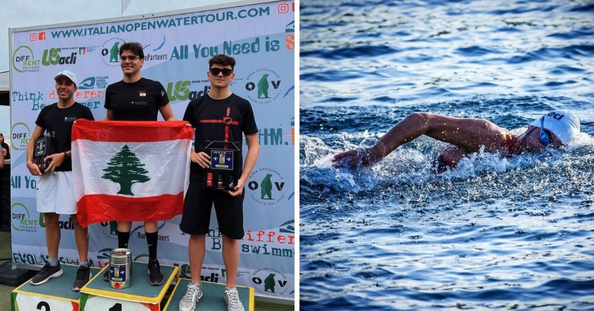 Lebanese Swimmer Ihab Chibani Just Won 1st Place At The Open Water