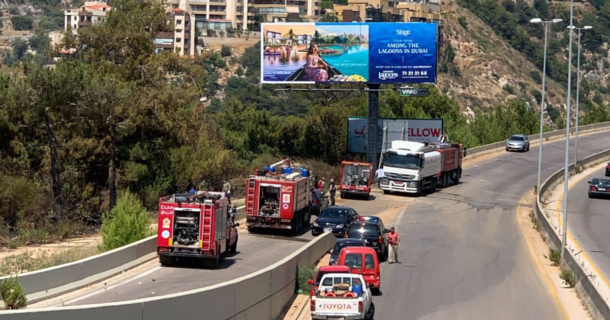 Forest Fires Breakout Again Along The Metn Expressway 2