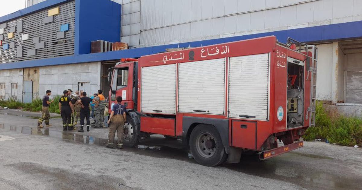 Fire Erupted Inside KidzMondo Near The Port Of Beirut 1