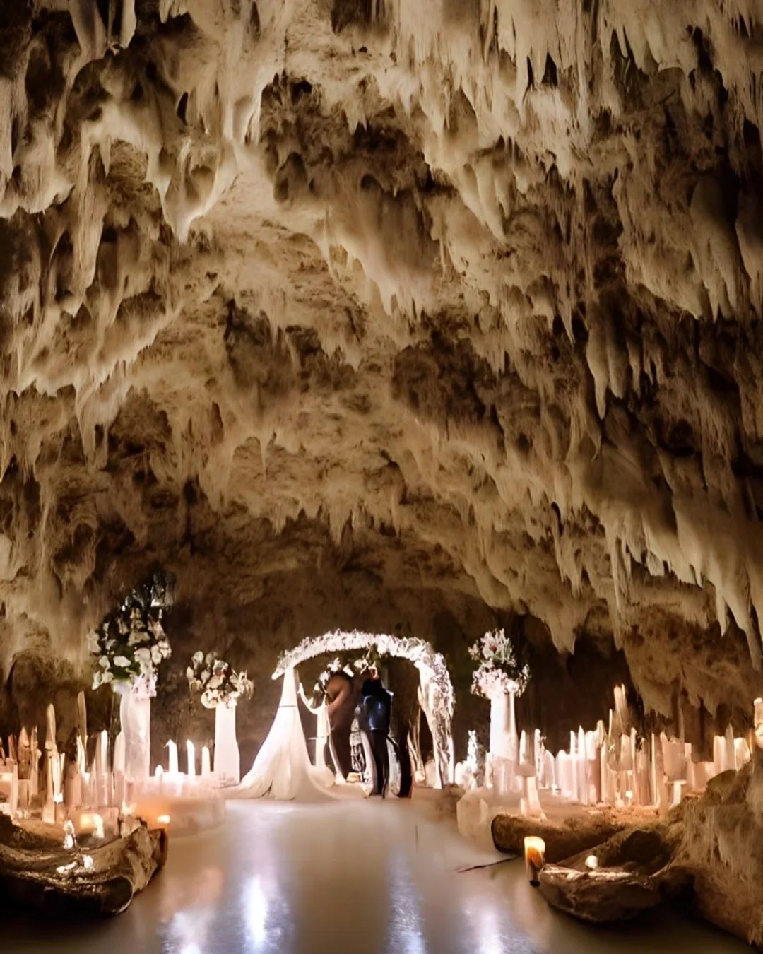 A Lebanese Architect Unveiled Art Visualisation Transforming The Jeita Grotto Into A Breathtaking Wedding Venue 3