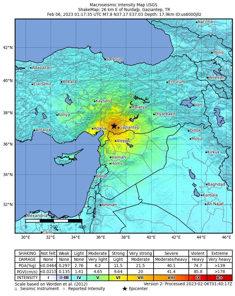 Earthquake Today Beirut 2023