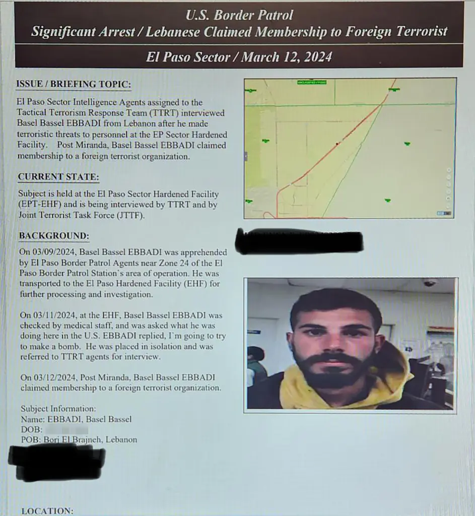 Hezbollah Operative Was Just Caught Sneaking Over US Border, "Hoping To Make A Bomb" 1