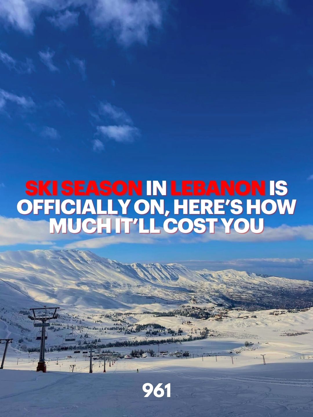 Ski Season In Lebanon Is Officially On, Here’s How Much It’ll Cost You